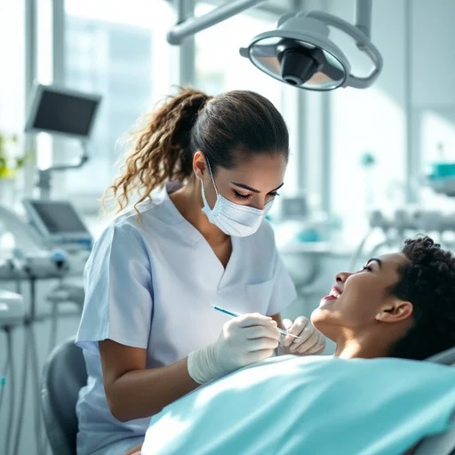 Welcoming dental office smile